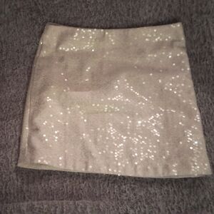 Elegant Cream Mini Skirt